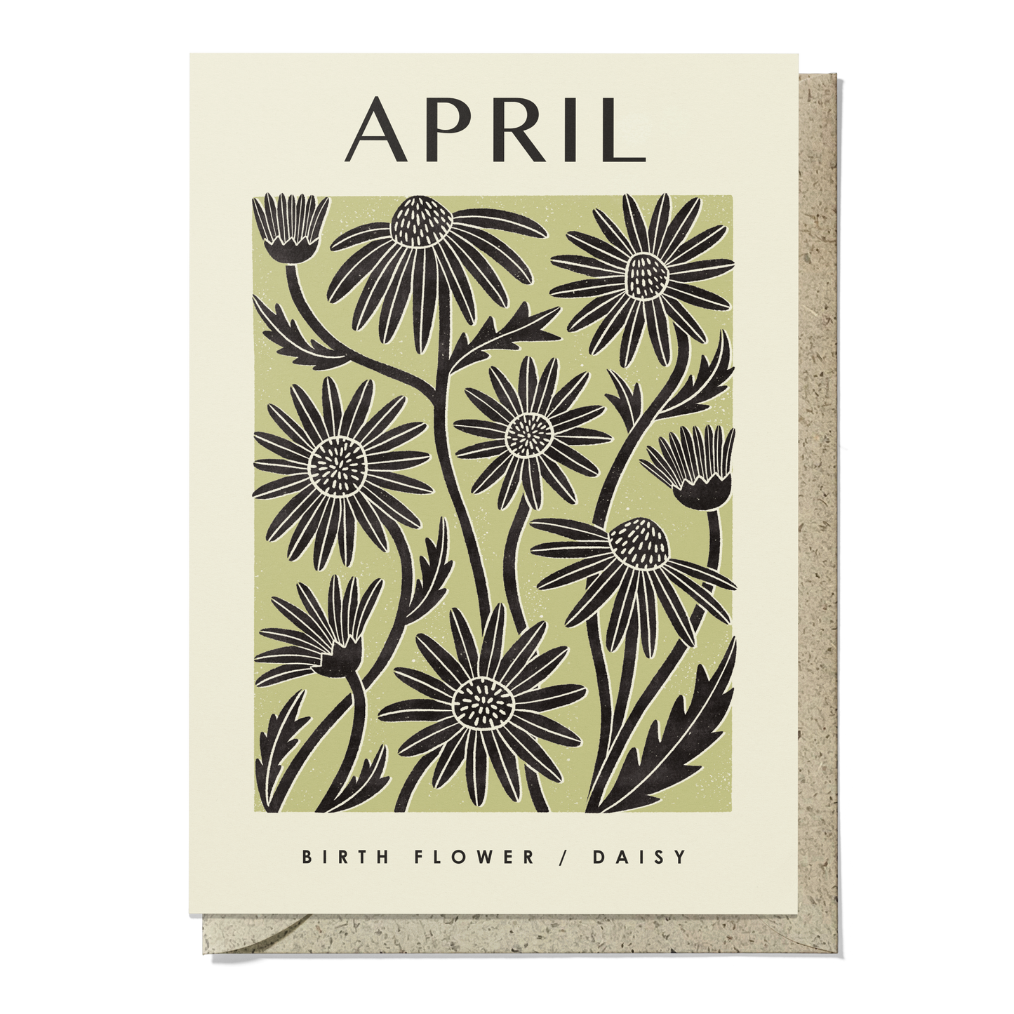 April Daisy Reusable Art Card