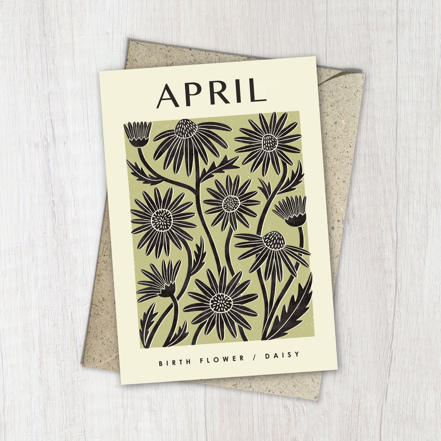 April Daisy Reusable Art Card