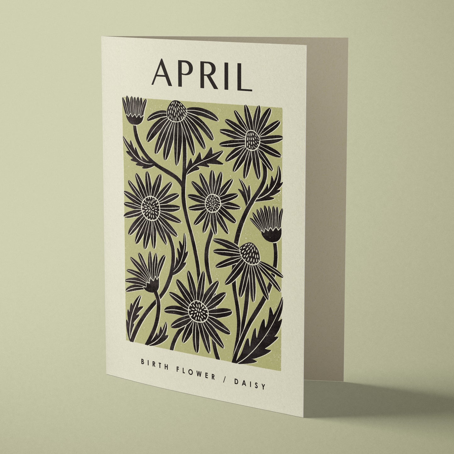 April Daisy Reusable Art Card