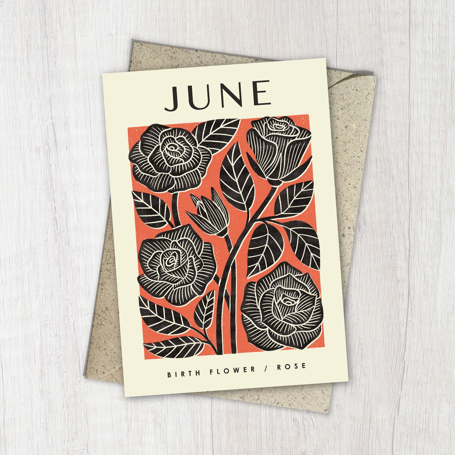 June Rose Reusable Art Card
