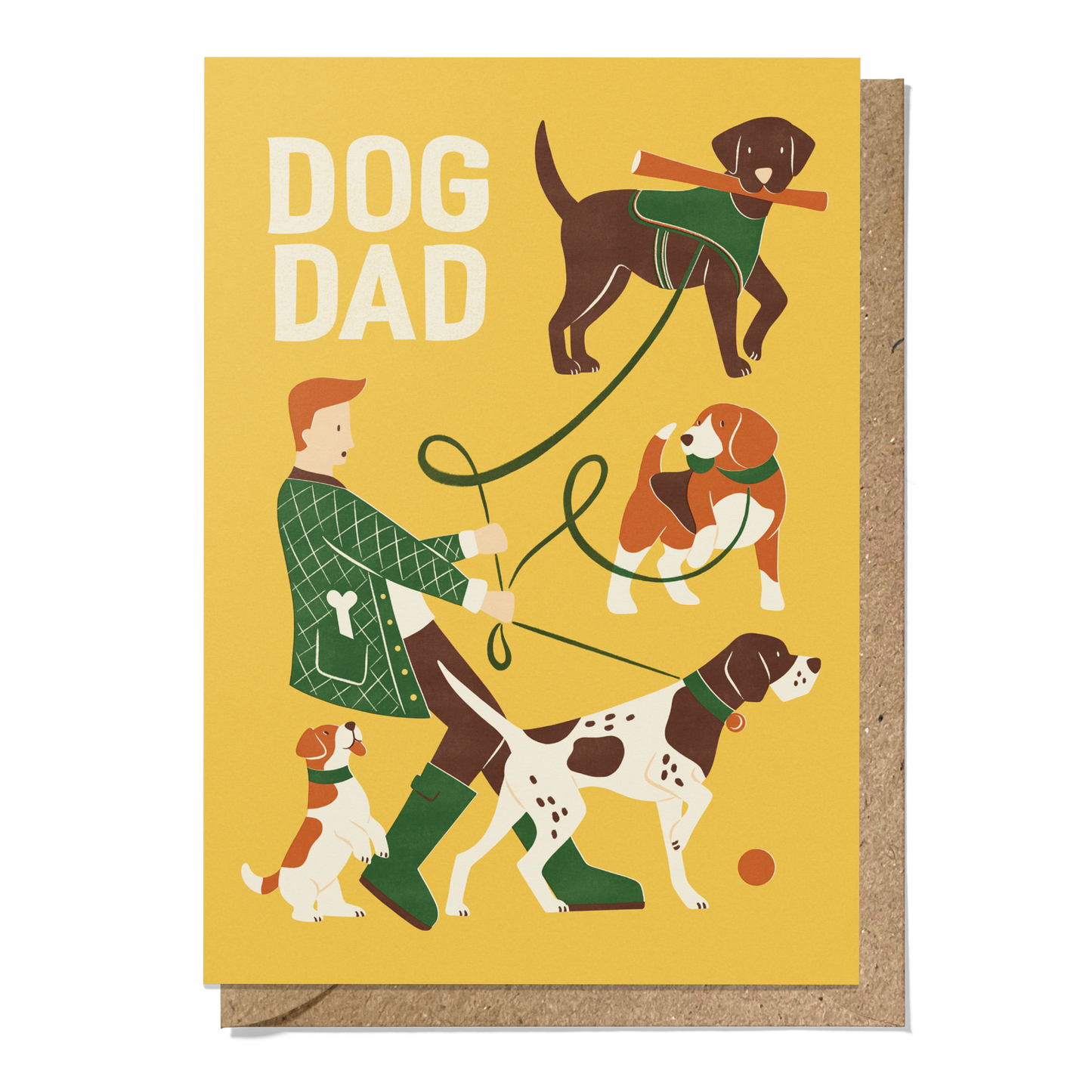 Dog Dad Greeting Card