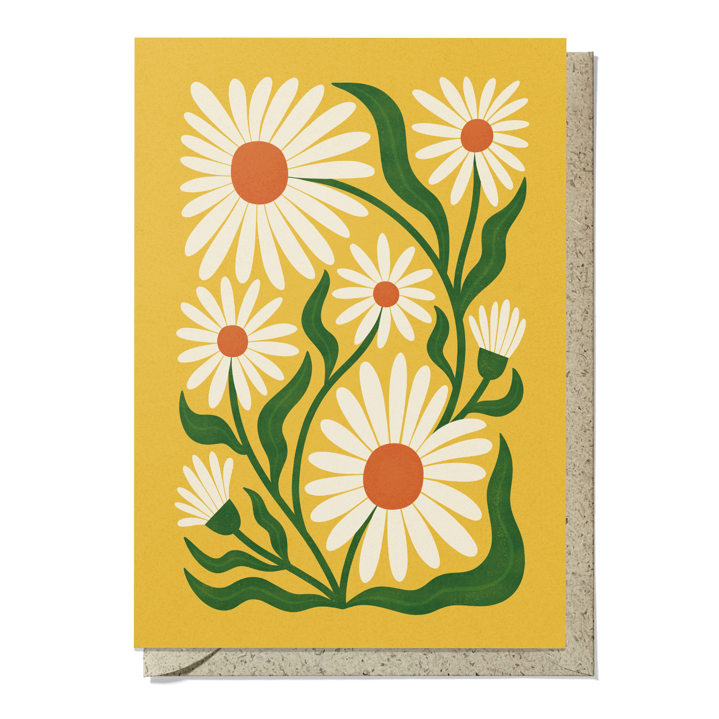 Ox-Eye Daisy Reusable Art Card