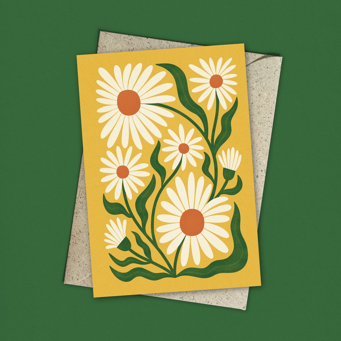 Ox-Eye Daisy Reusable Art Card