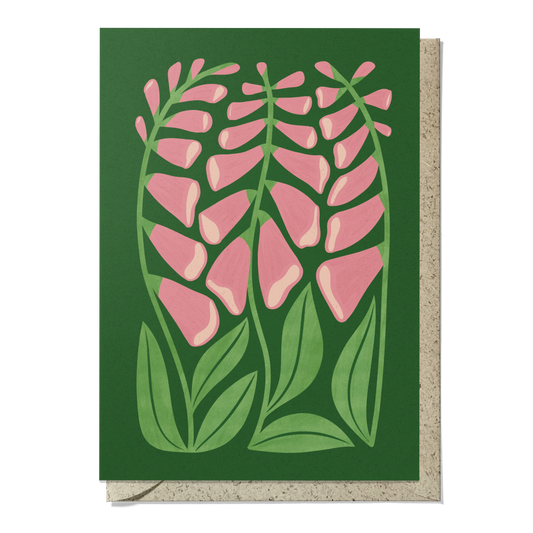 Foxglove Reusable Art Card