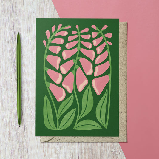 Foxglove Reusable Art Card