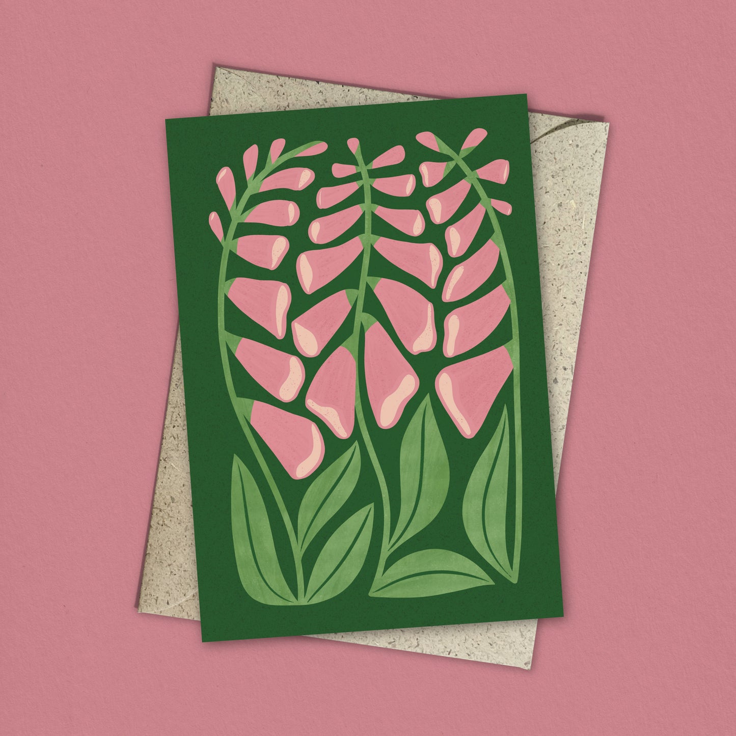 Foxglove Reusable Art Card