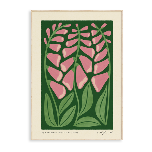 Foxglove Art Print