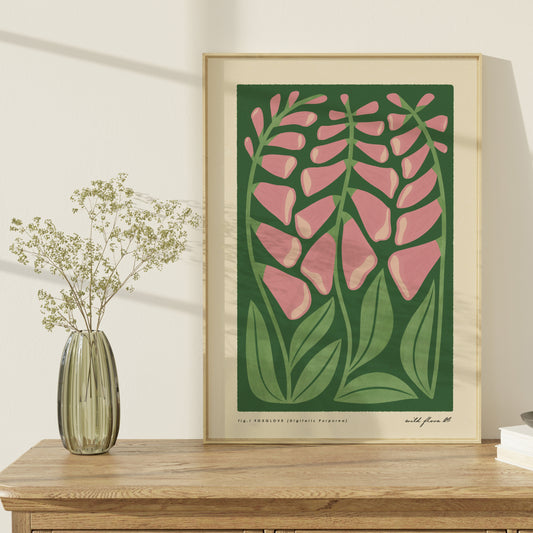Foxglove Art Print