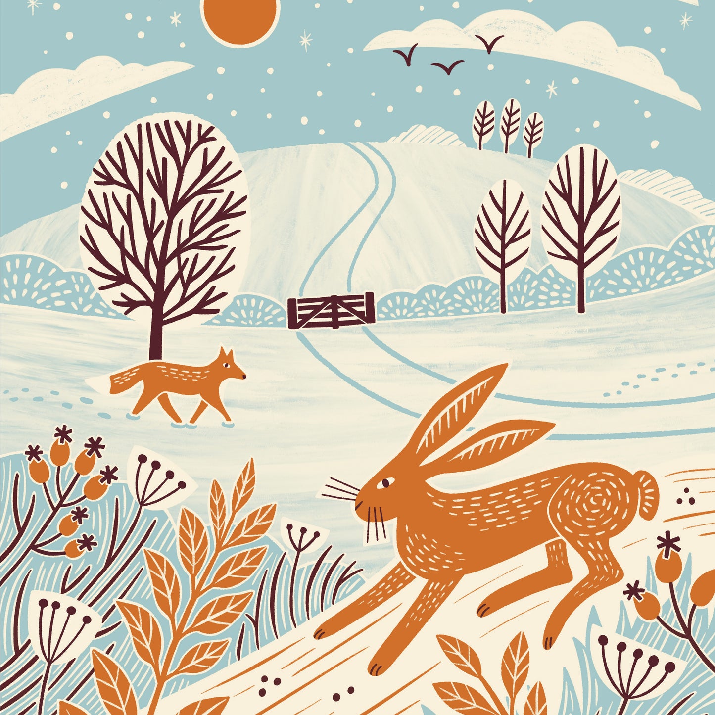 Farmland Wildlife Charity Christmas Card