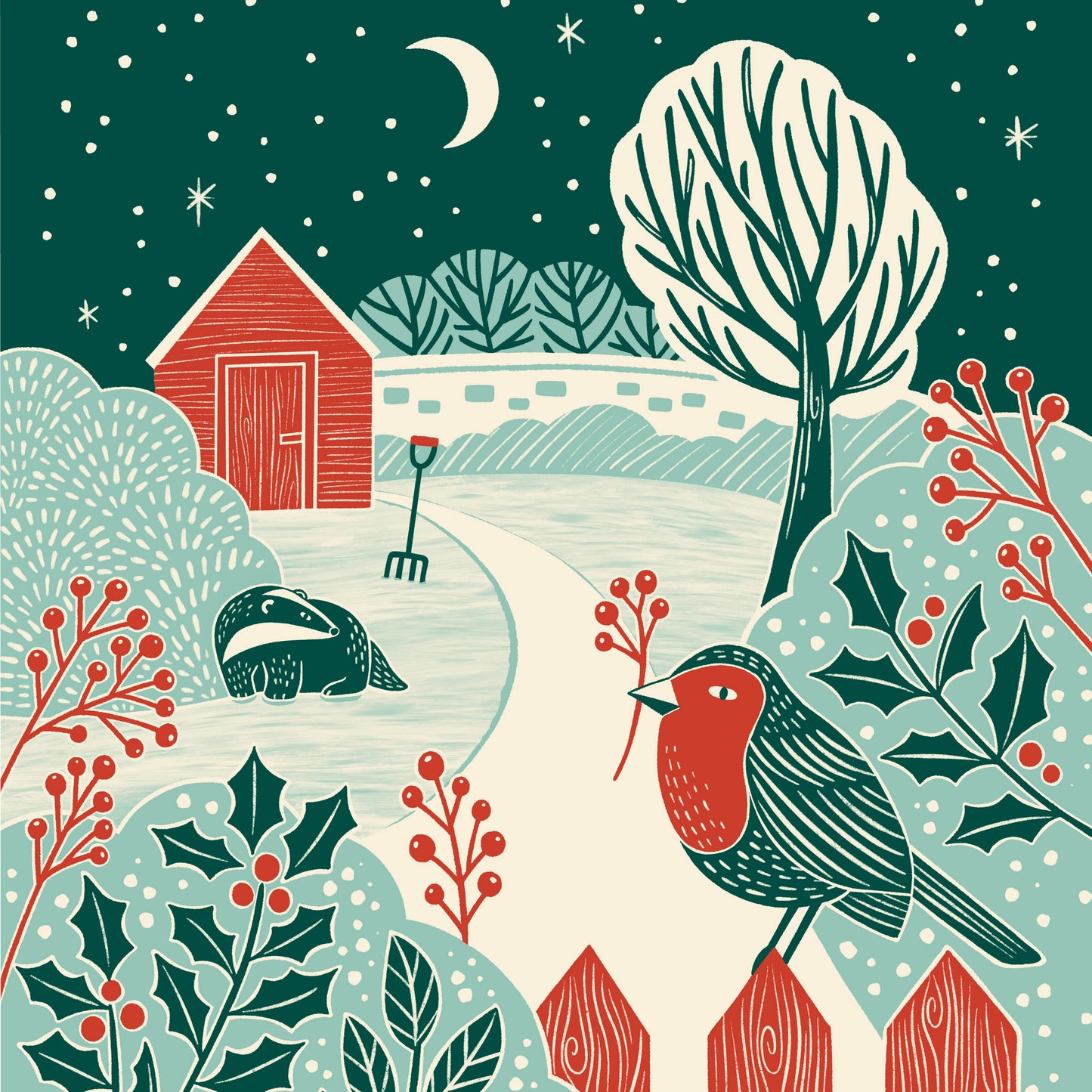Garden Wildlife Charity Christmas Card