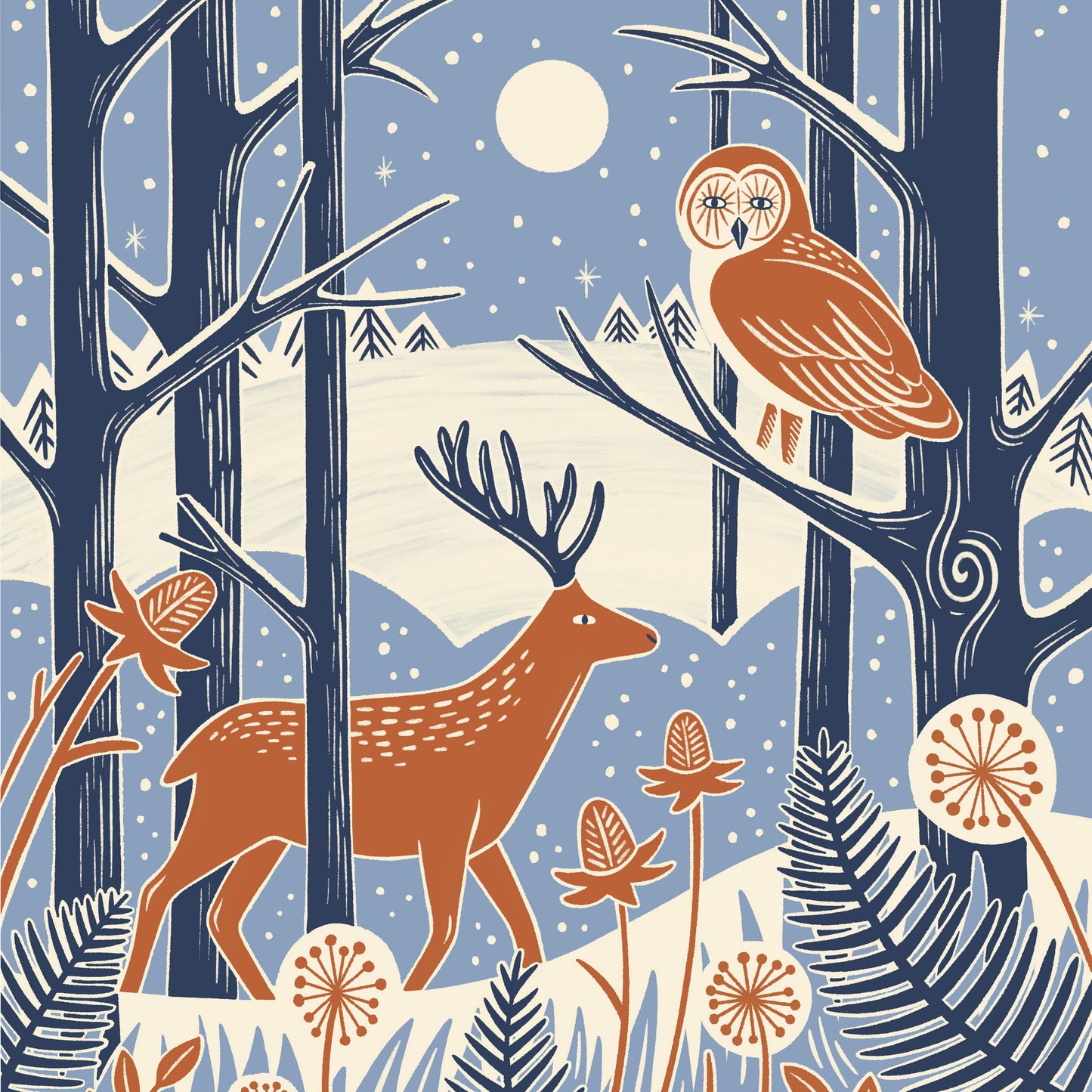 Woodland Wildlife Charity Christmas Card