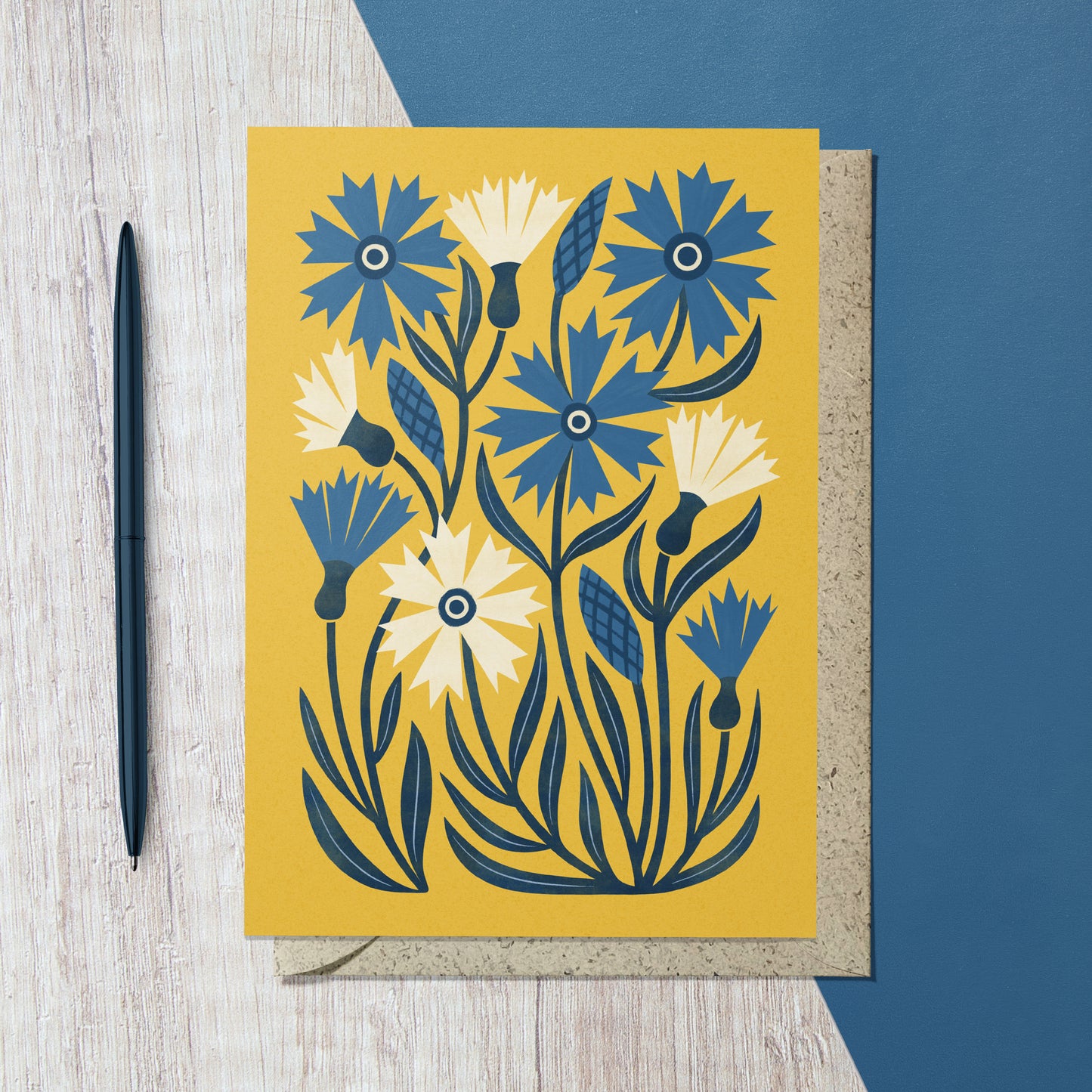 Cornflower Reusable Art Card