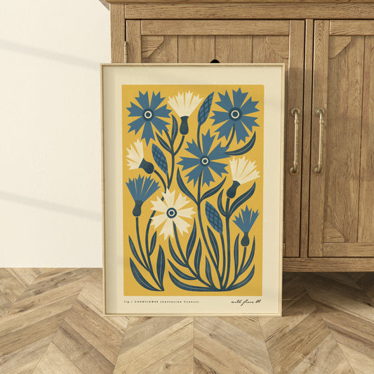 Cornflower Art Print
