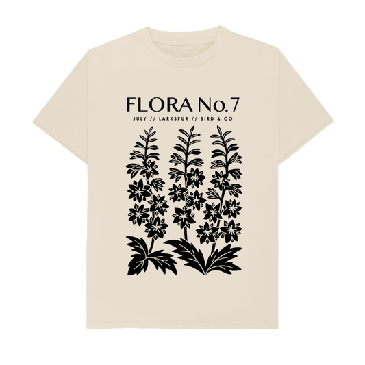July Larkspur – Unisex Birth Flora Tshirt