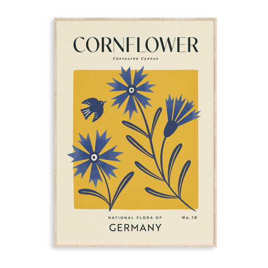 Cornflower of Germany Art Print