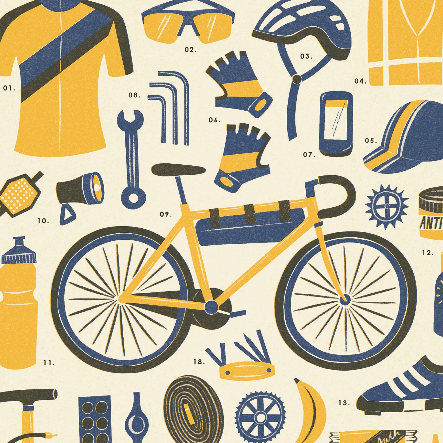 Cycling Kit Art Print