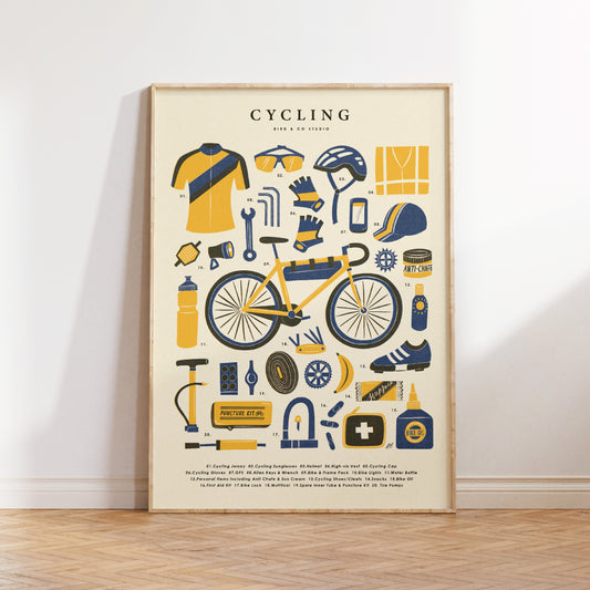 Cycling Kit Art Print