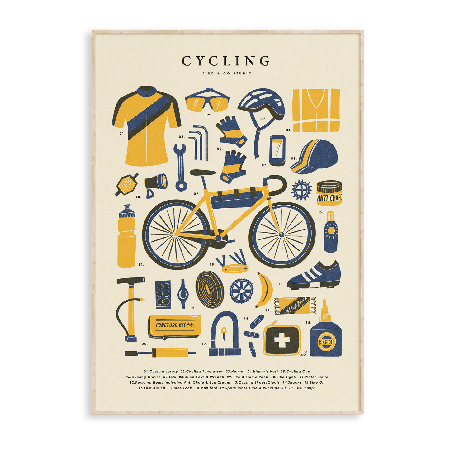 Cycling Kit Art Print