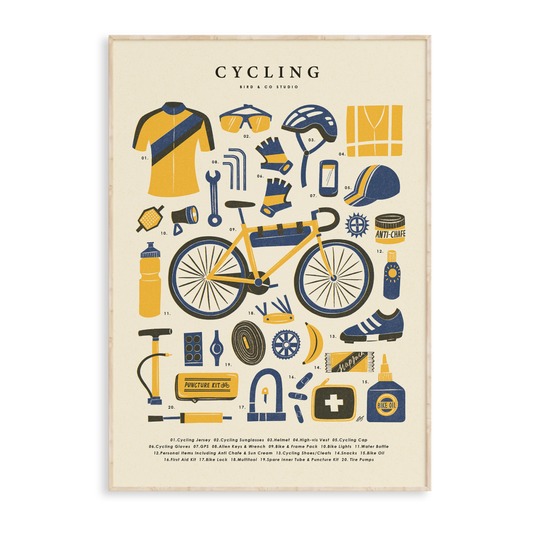 Cycling Art Print