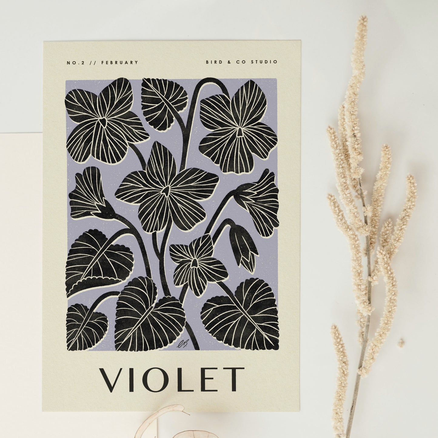 February Violet Art Print