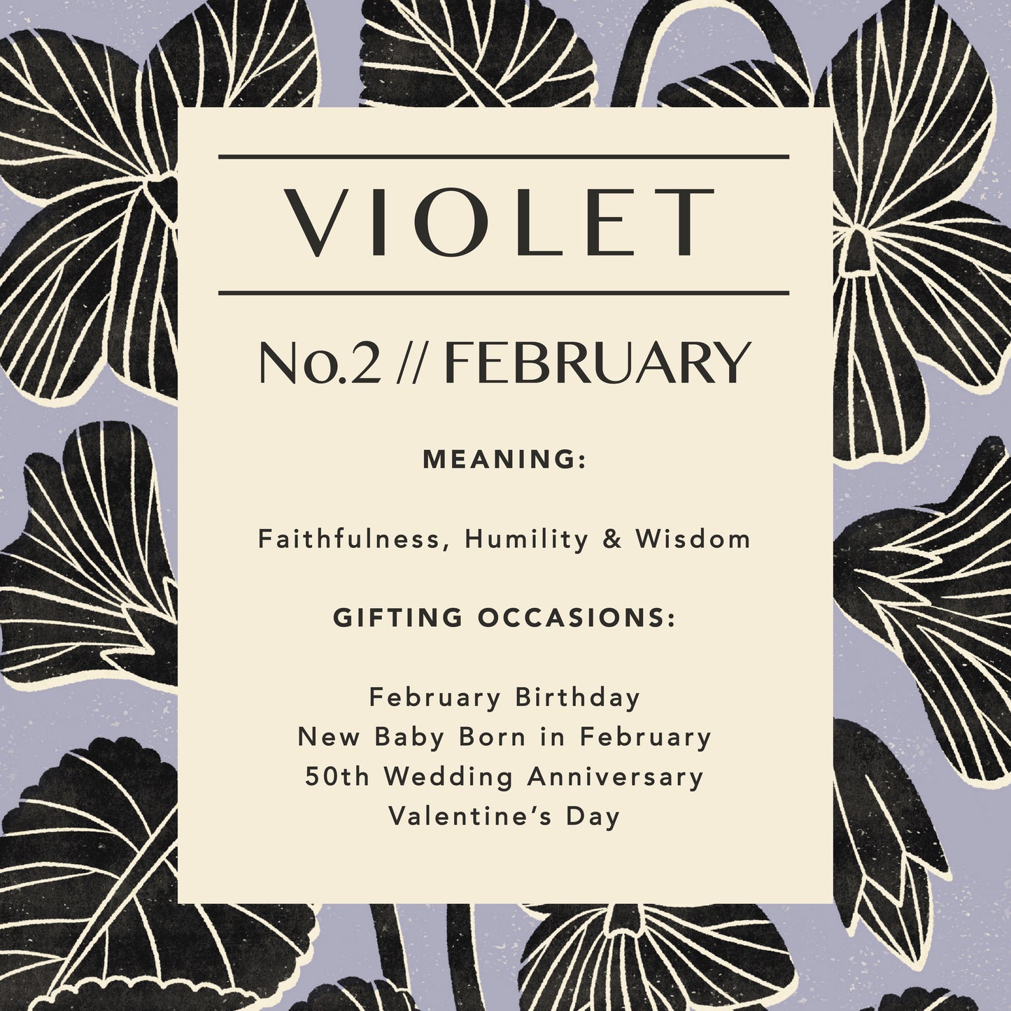 February Violet Art Print