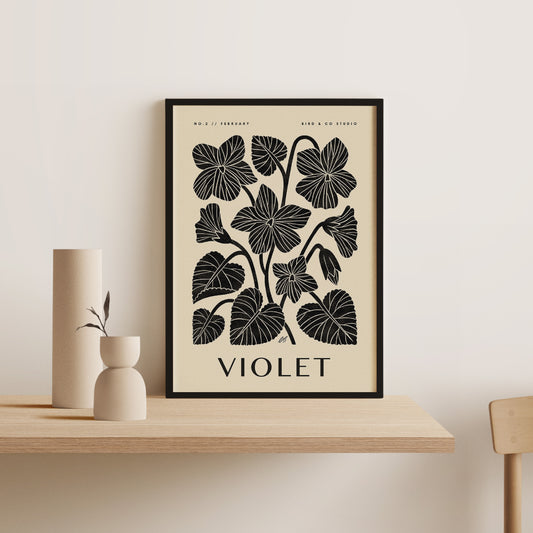 February Violet Art Print