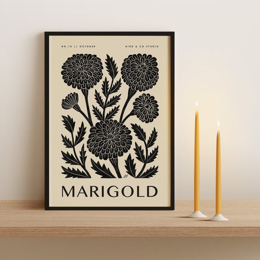 October Marigold Art Print