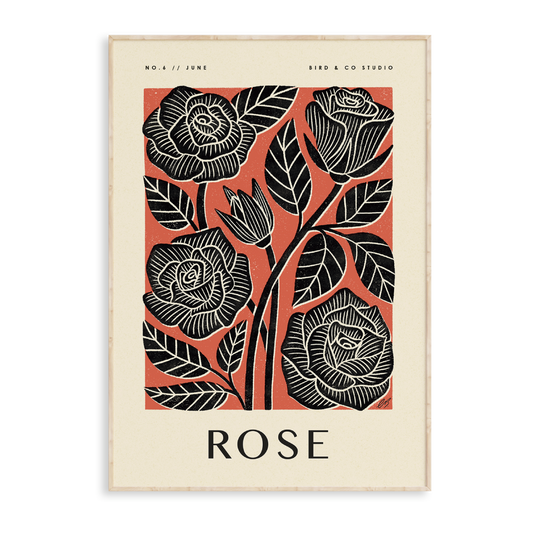June Rose Art Print