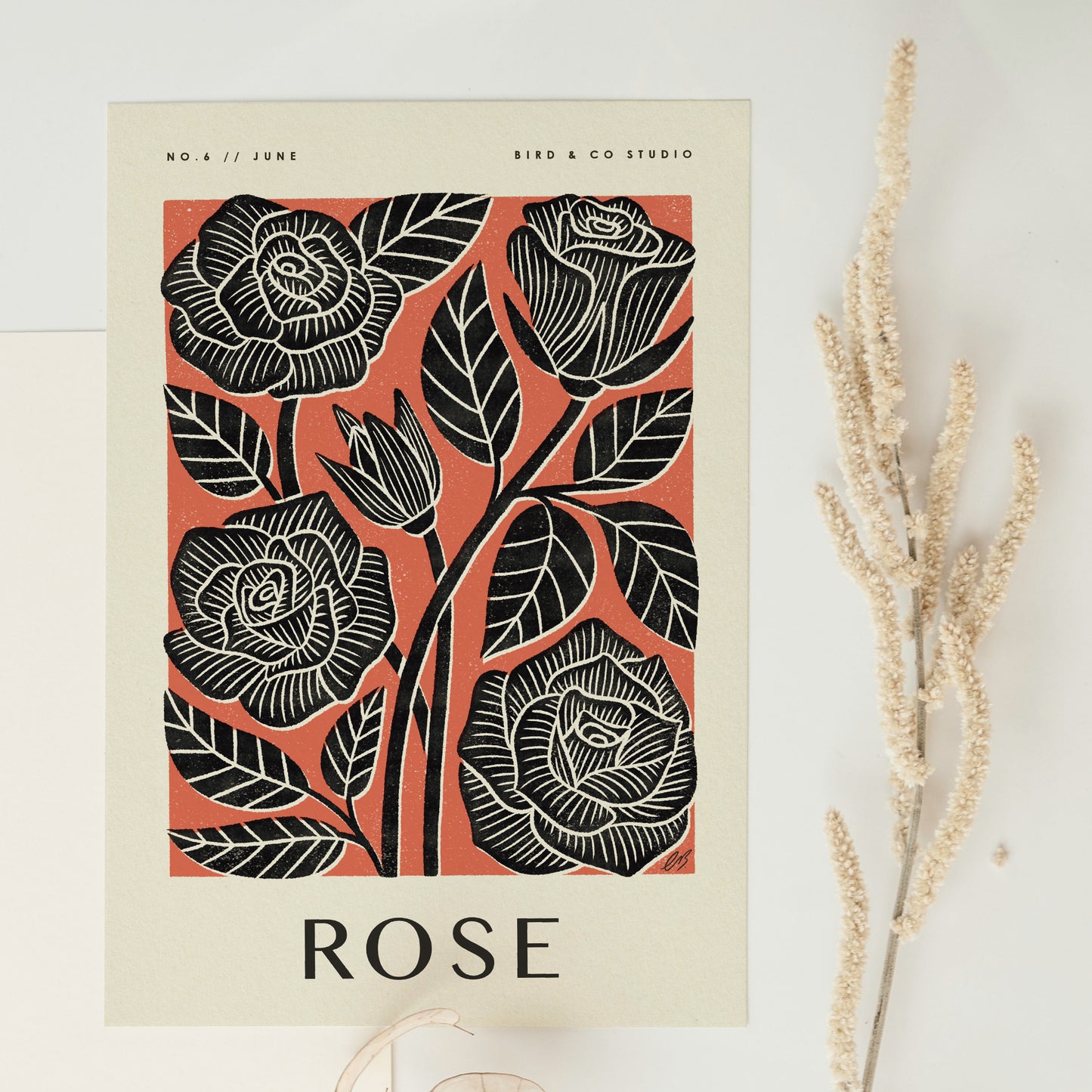 June Rose Art Print
