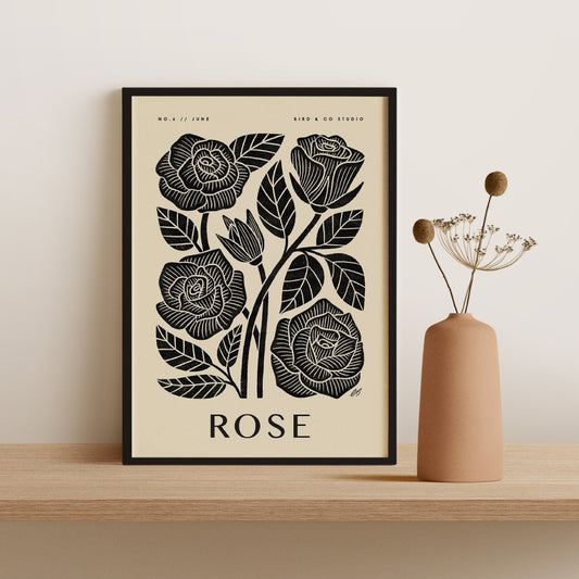 June Rose Art Print