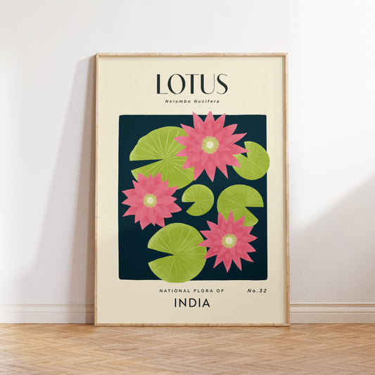Lotus of India Art Print
