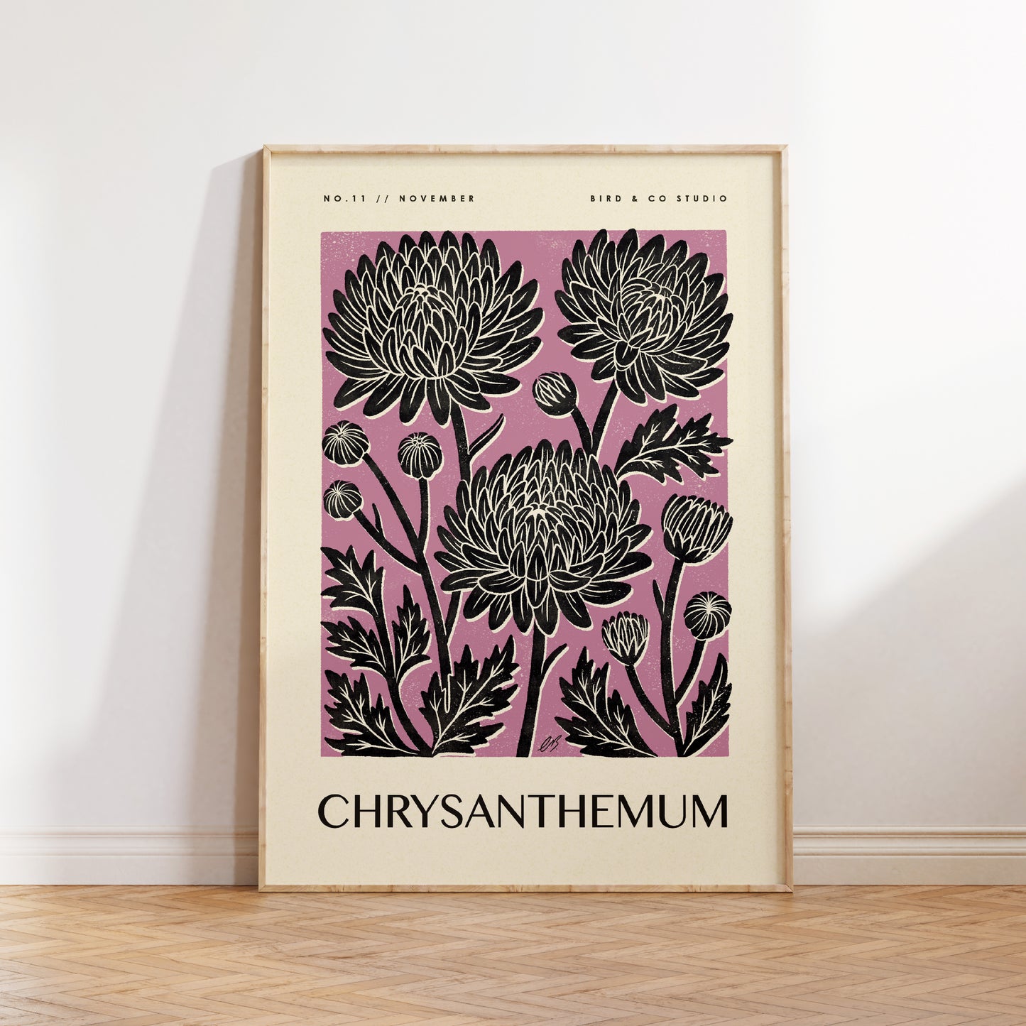 November Chrysanthemum Art Print