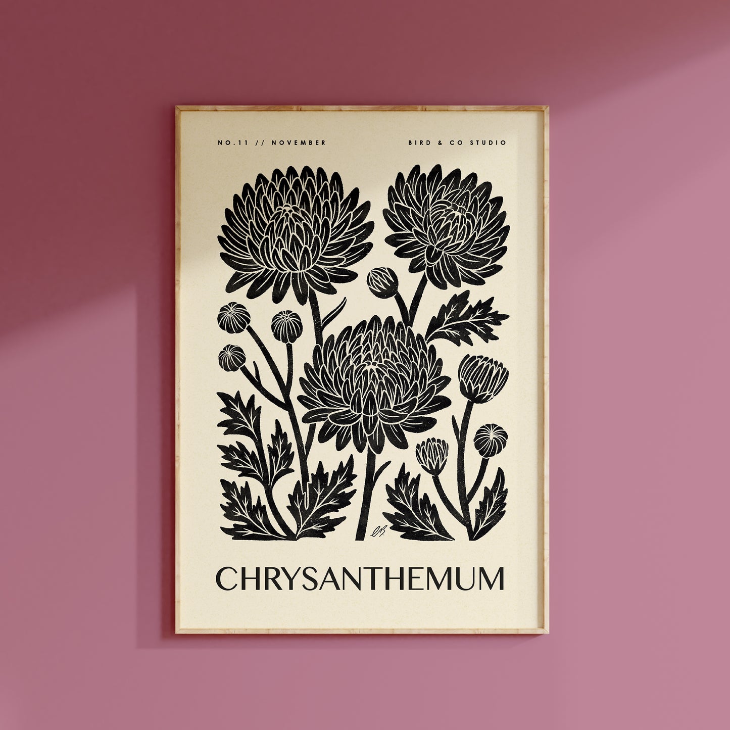 November Chrysanthemum Art Print