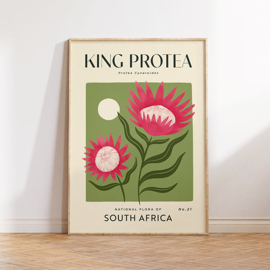 King Protea of South Africa Art Print