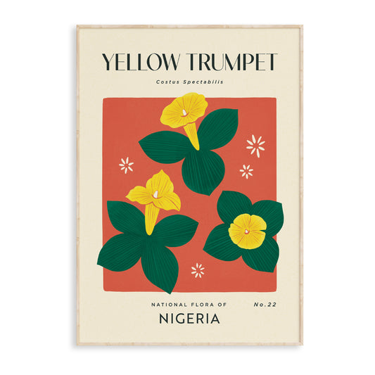 Yellow Trumpet of Nigeria Art Print