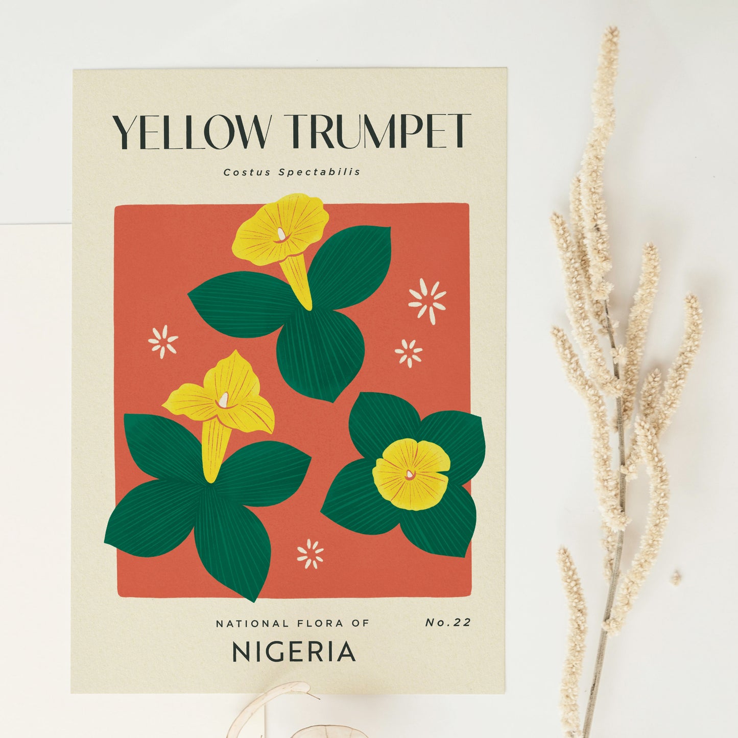 Yellow Trumpet of Nigeria Art Print