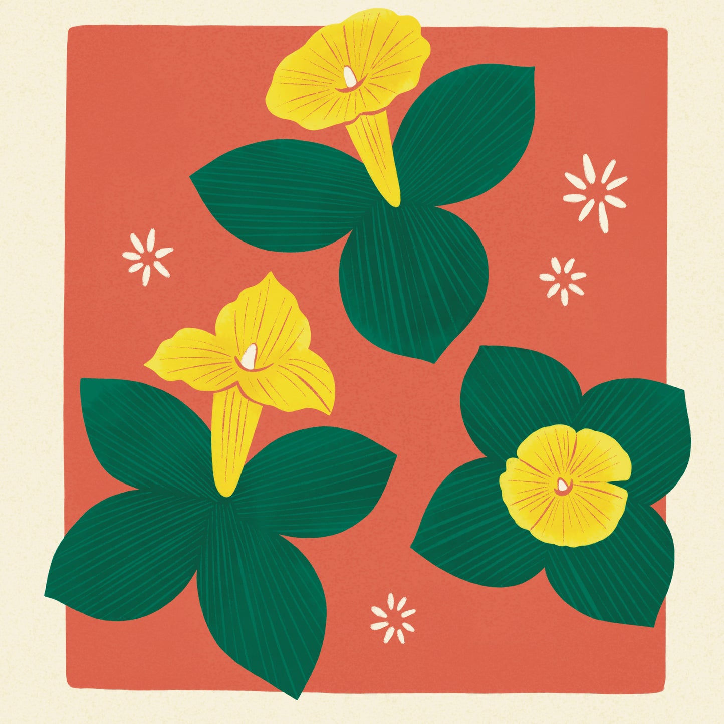 Yellow Trumpet of Nigeria Art Print