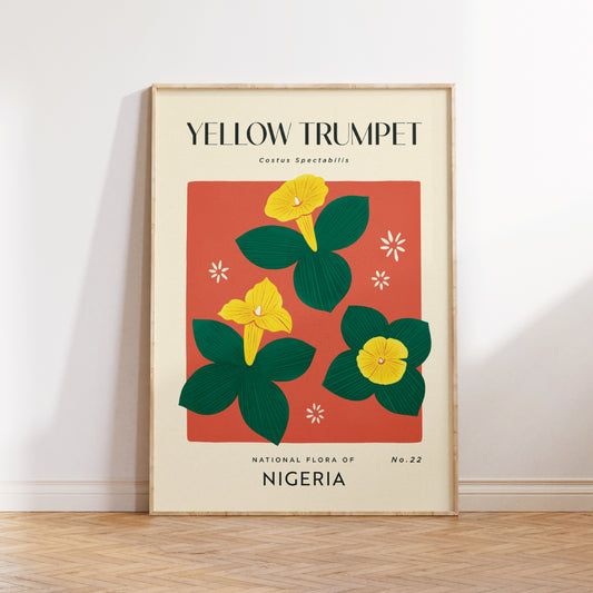 Yellow Trumpet of Nigeria Art Print