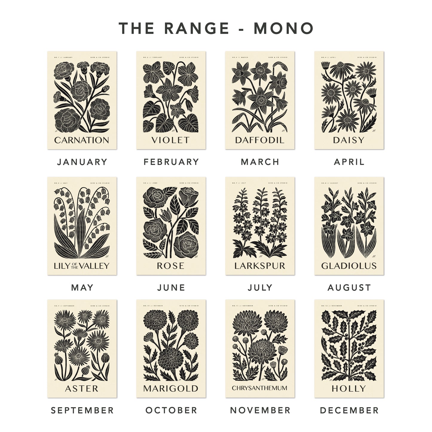 December Holly Art Print