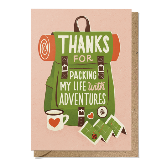 Adventure Pack Greeting Card