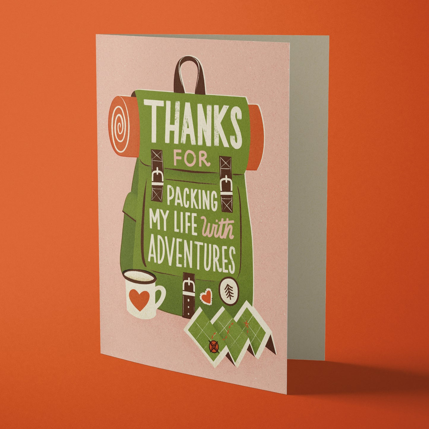 Adventure Pack Greeting Card