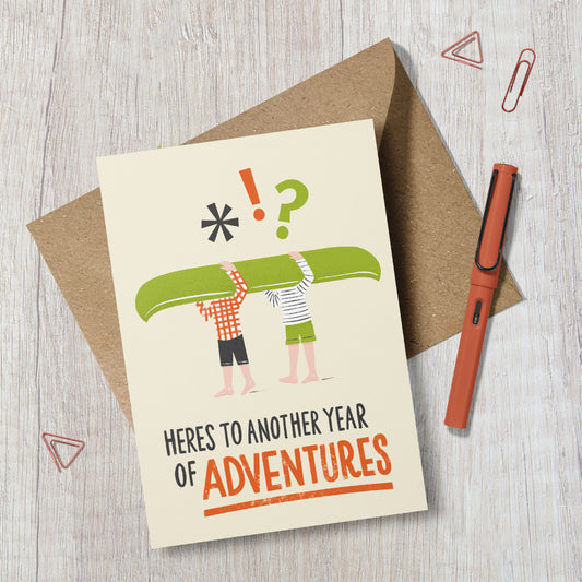 Year of Adventures Greeting Card