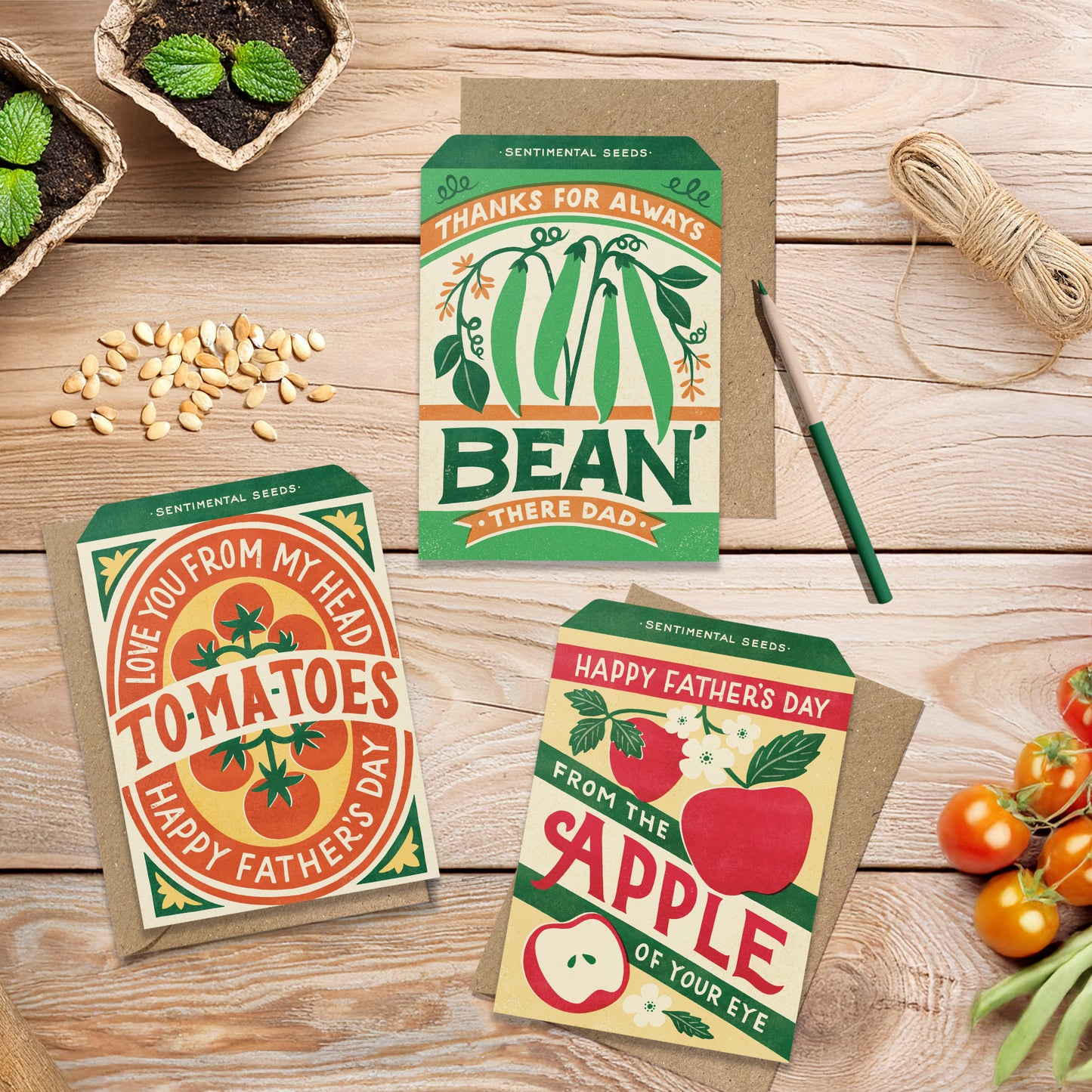 Tomato Seed Greeting Card