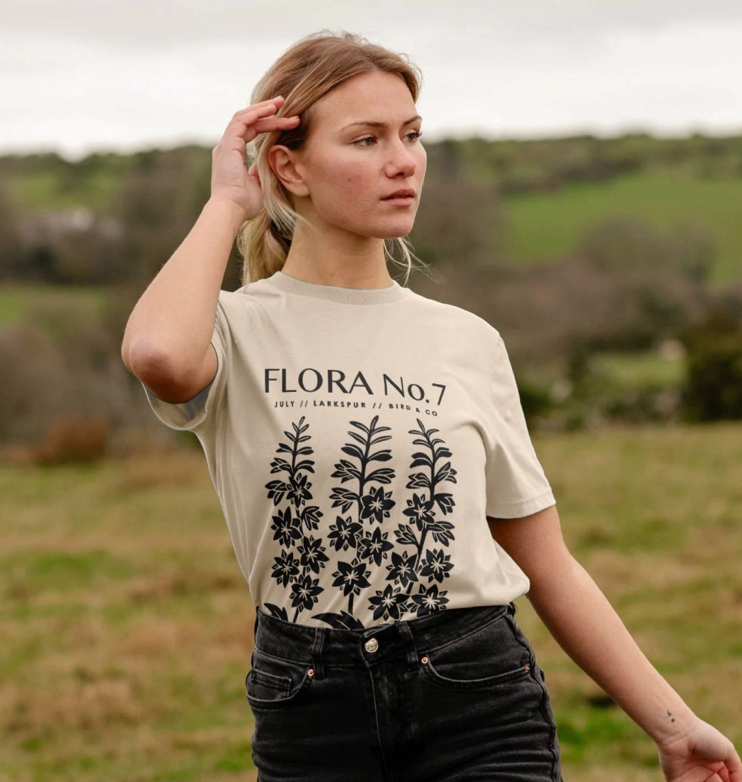 July Larkspur – Unisex Birth Flora Tshirt