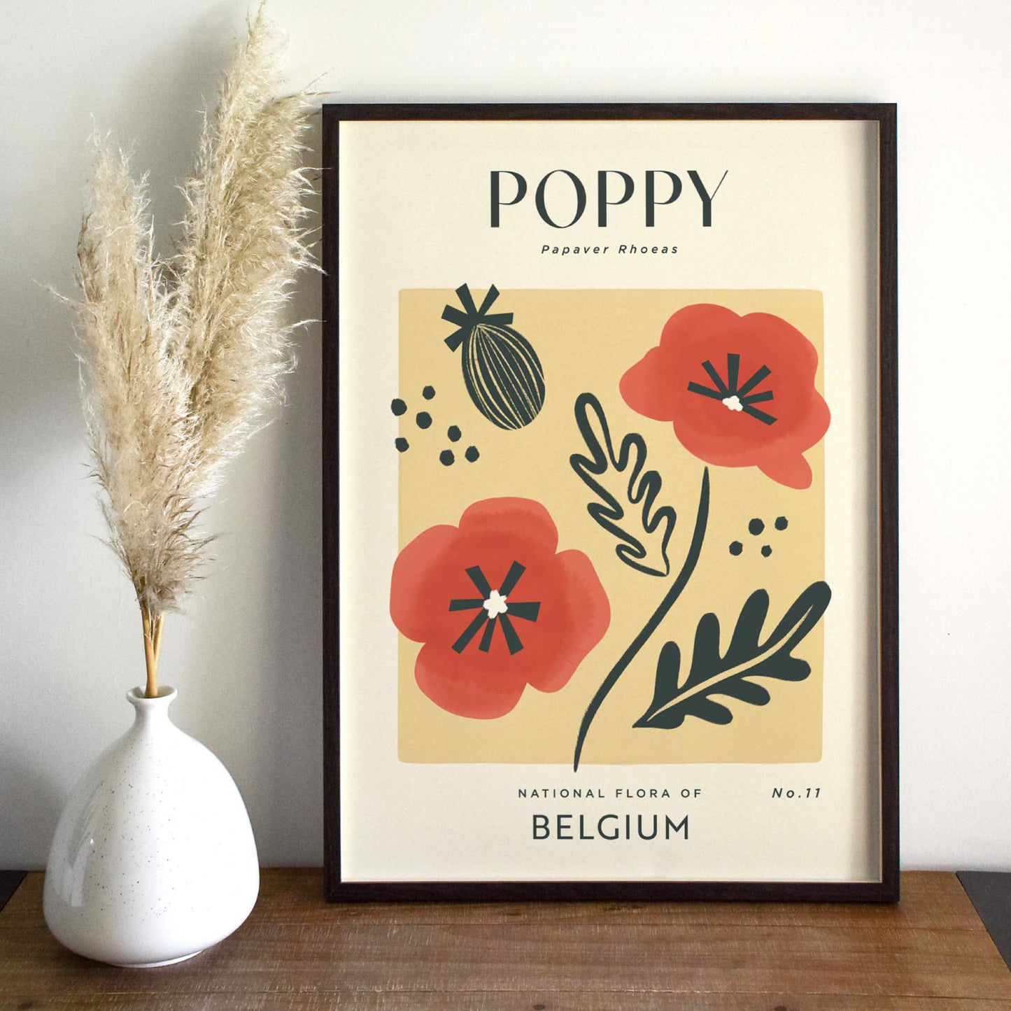 Poppy of Belgium Art Print