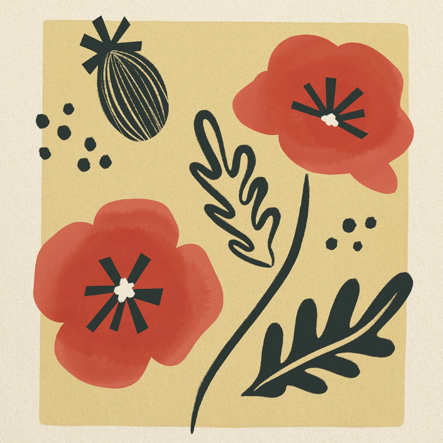 Poppy of Belgium Art Print