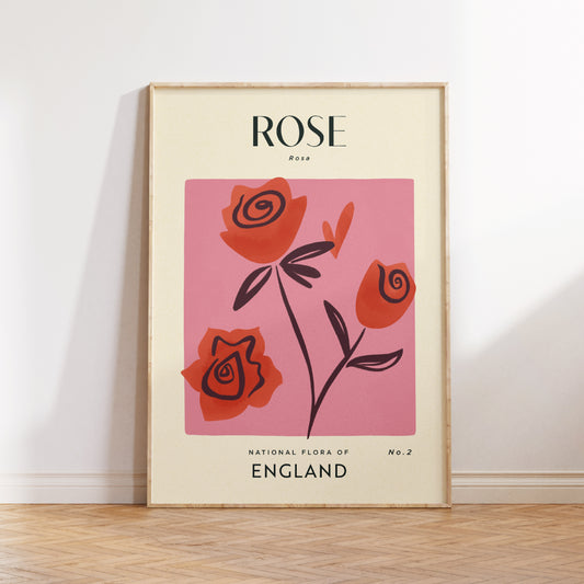 Rose of England Art Print