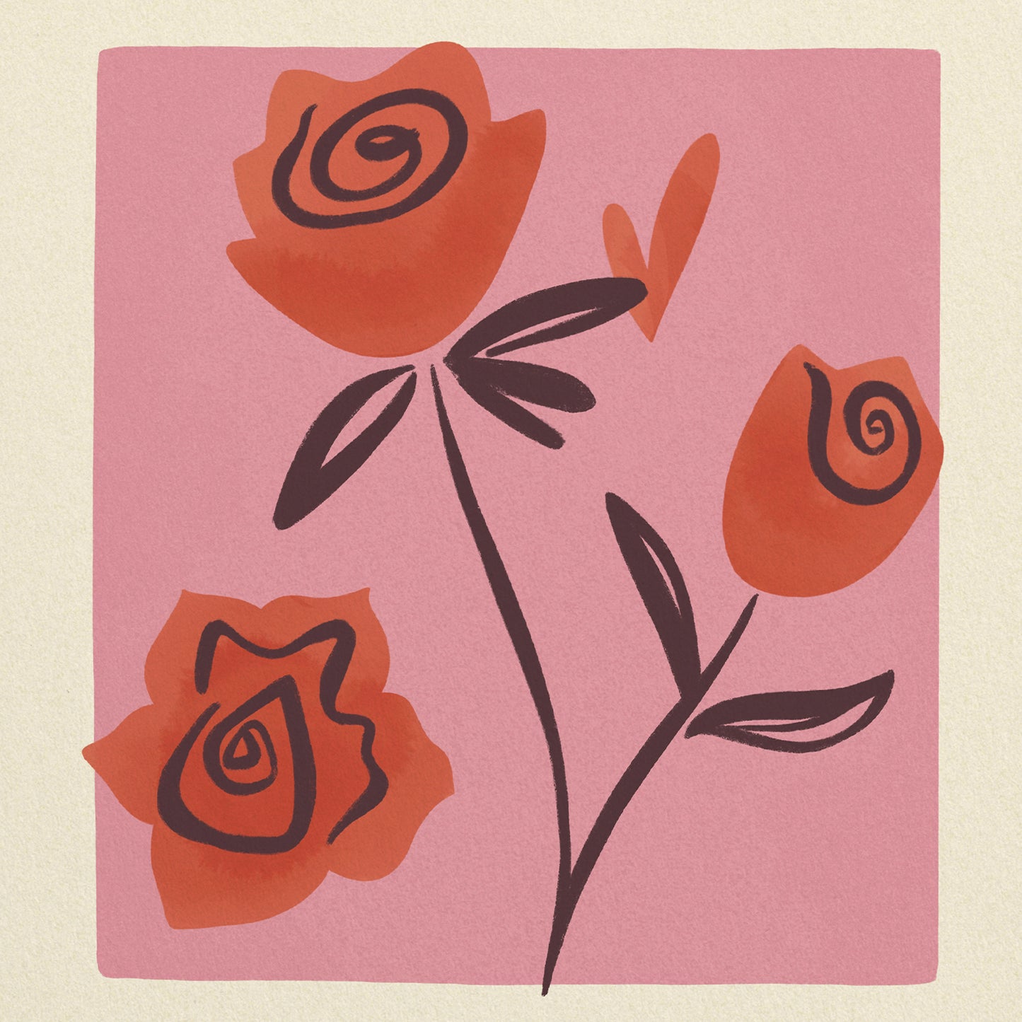 Rose of England Art Print