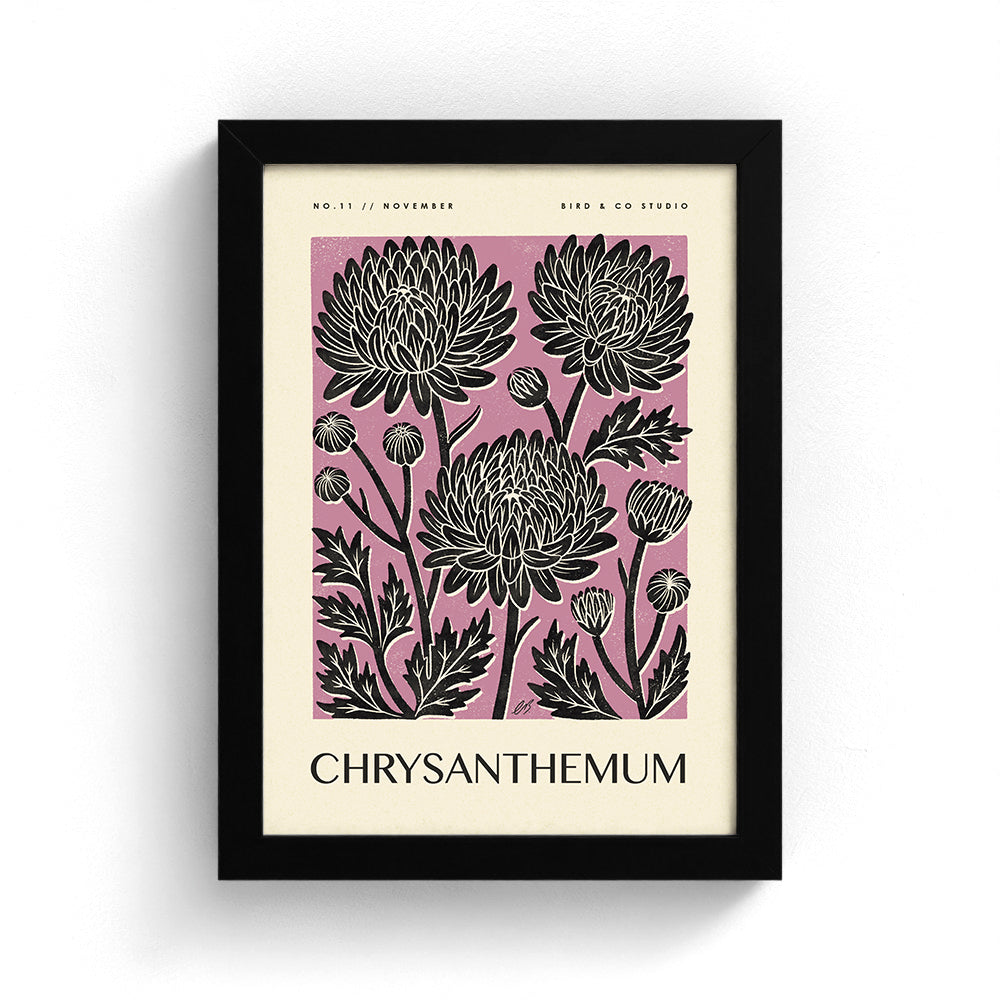 November Chrysanthemum Art Print