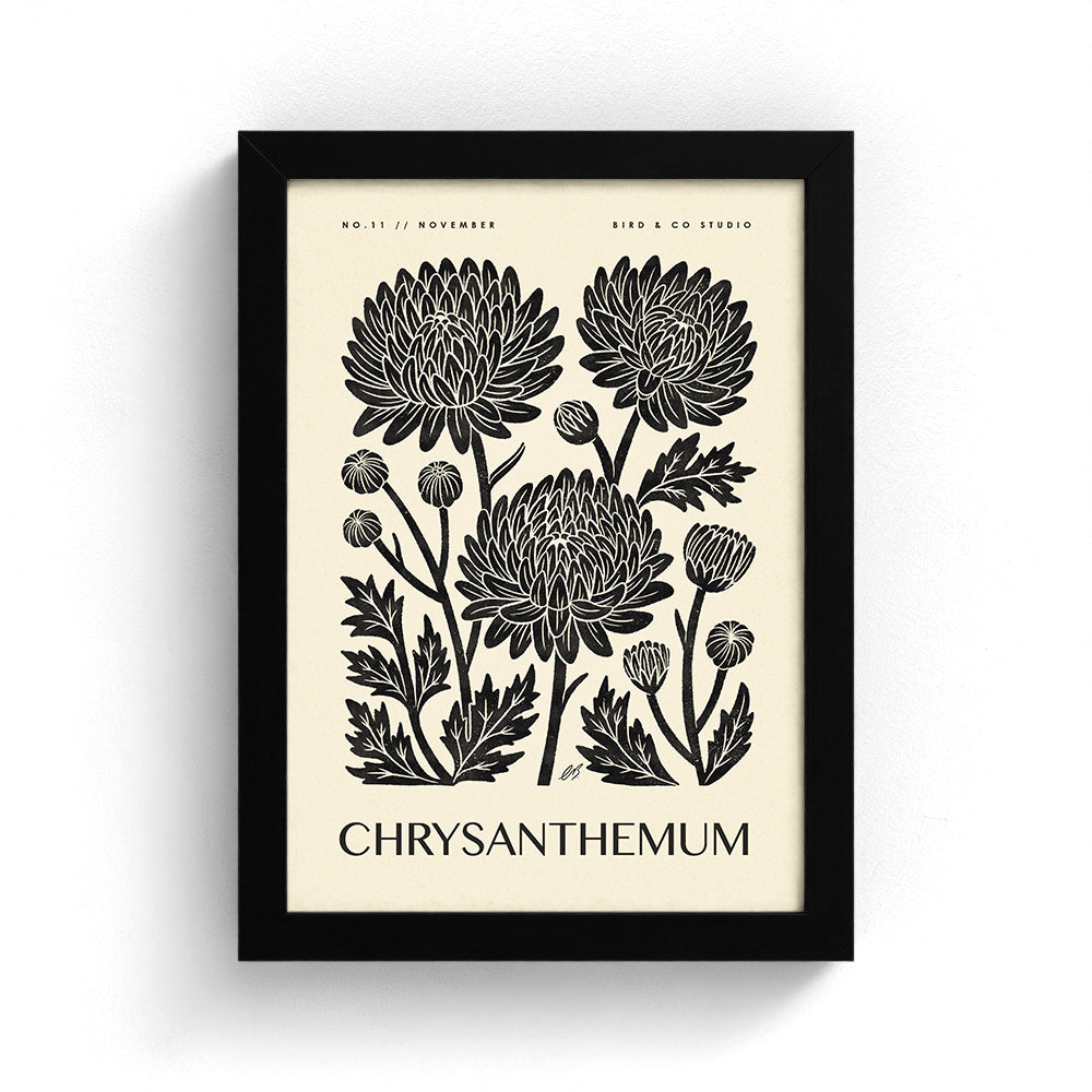 November Chrysanthemum Art Print